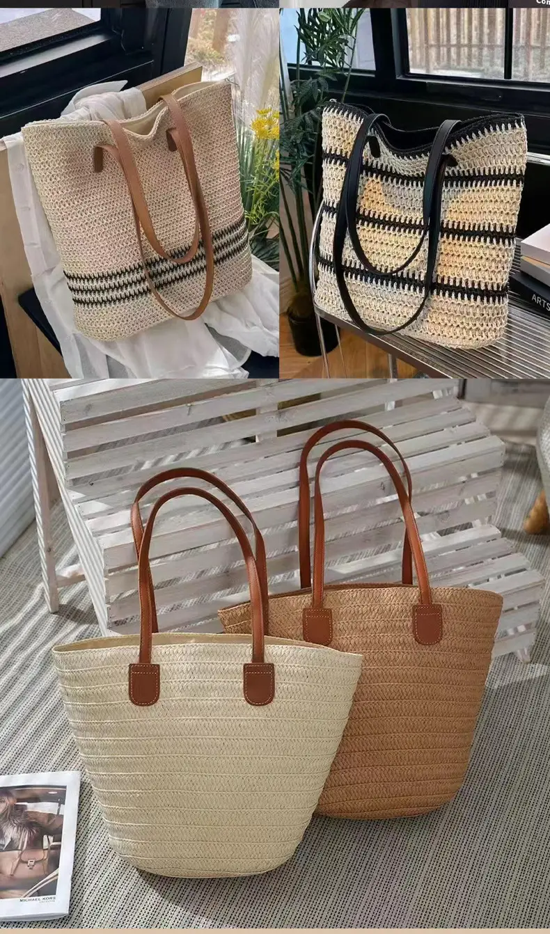 Vintage Niche Woven Beach Bag for Women 2026 — feature 7