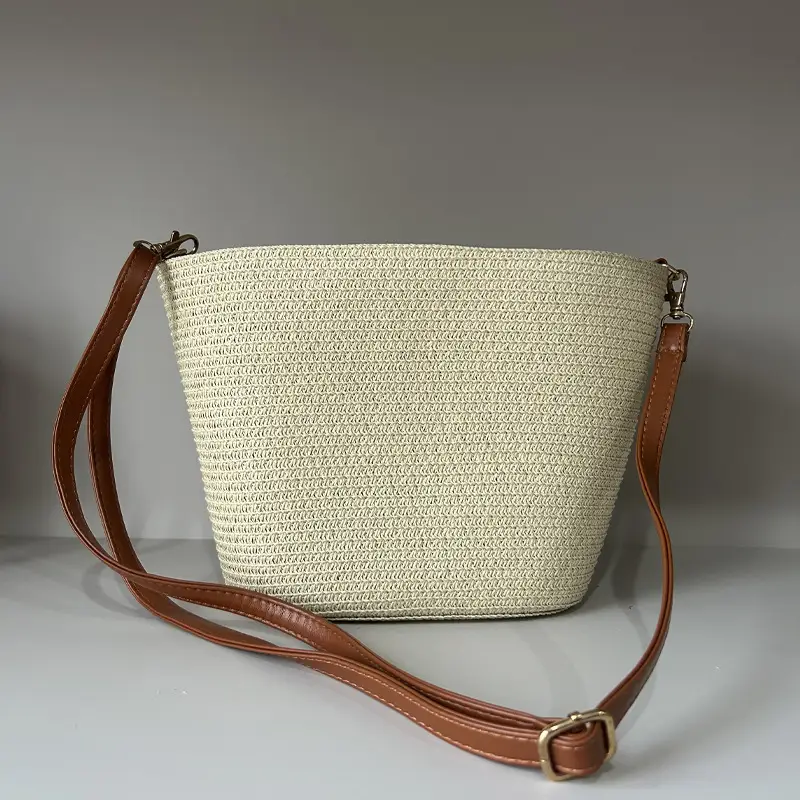 Vintage Niche Woven Beach Bag for Women 2026 - Image 9