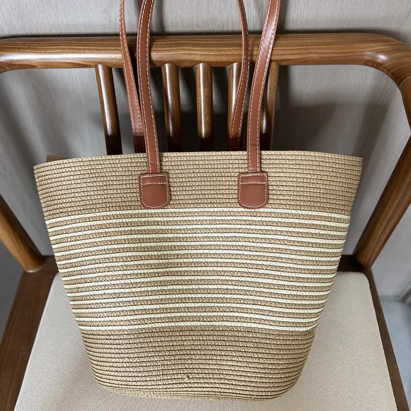 Vintage Niche Woven Beach Bag for Women 2026 - Image 2