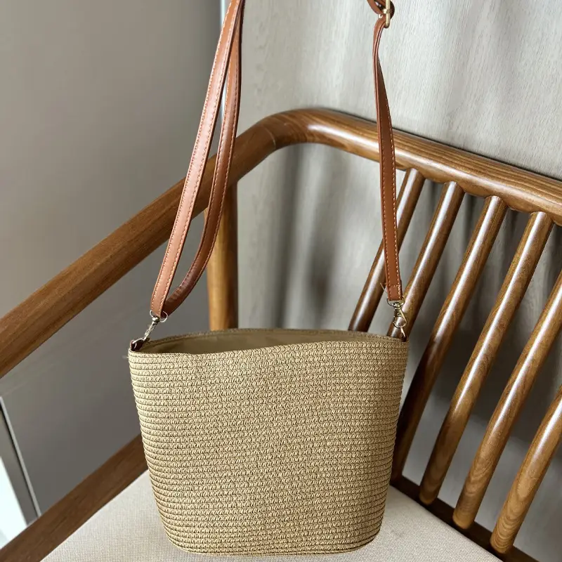 Vintage Niche Woven Beach Bag for Women 2026 - Image 6