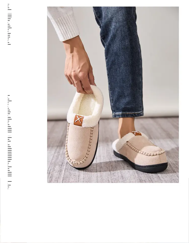 Cross-border Wholesale Mao Mao Slippers Mao Mouth Home Mark Shoes Warm Outer Wear fleece-lined Non-slip Thickened Outer Wear Cotton Slippers — feature 13