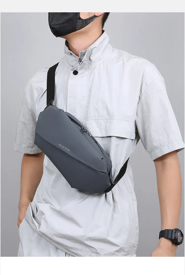 Men's New Fashion Crossbody Bag Black Large Capacity — feature 14