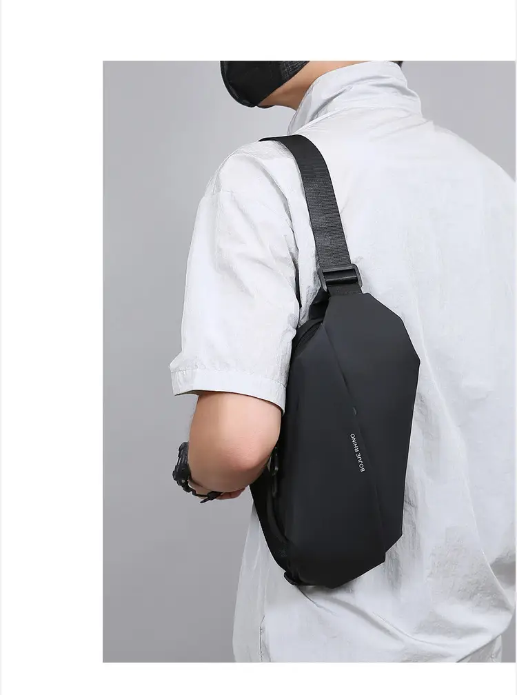 Men's New Fashion Crossbody Bag Black Large Capacity — feature 15