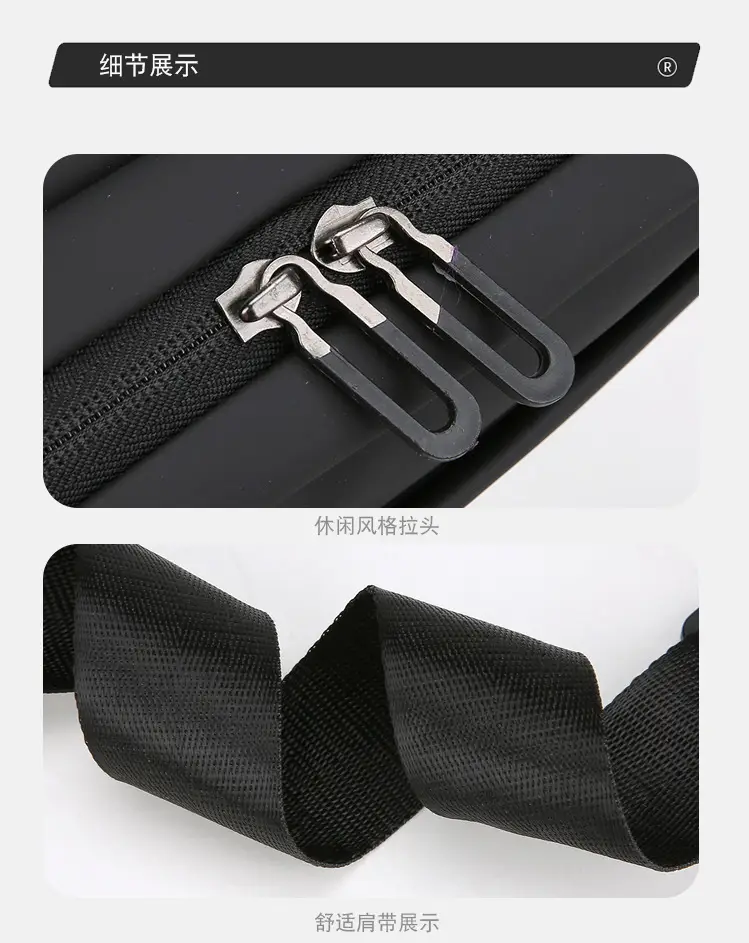 Men's New Fashion Crossbody Bag Black Large Capacity — feature 28