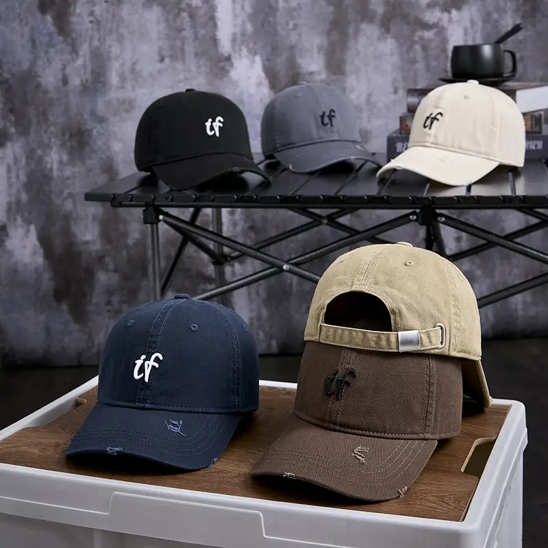 Vintage Embroidered Baseball Cap Men Women Brown - Image 11