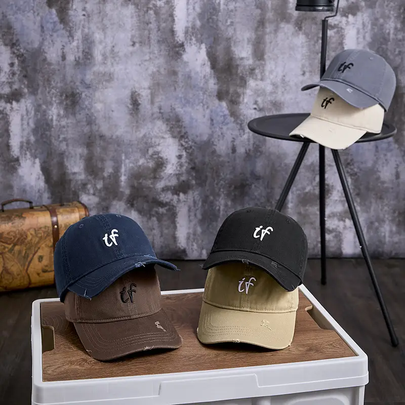 Vintage Embroidered Baseball Cap Men Women Brown - Image 13