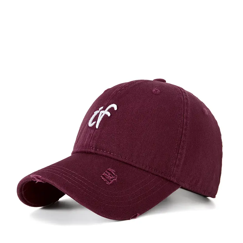 Vintage Embroidered Baseball Cap Men Women Brown - Image 5