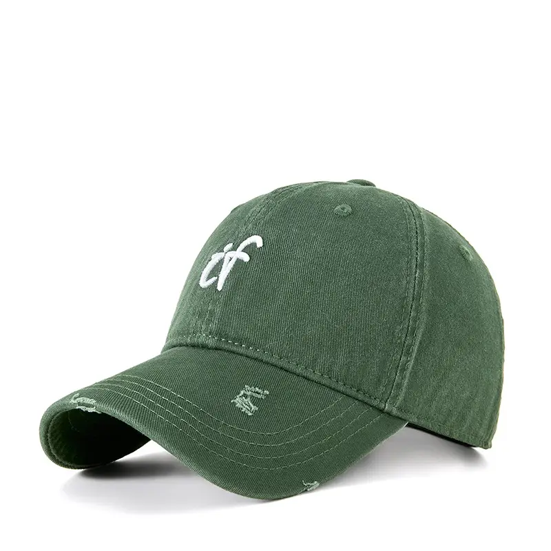 Vintage Embroidered Baseball Cap Men Women Brown - Image 7
