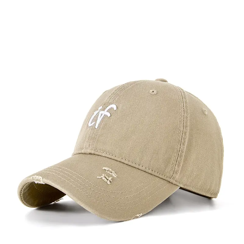 Vintage Embroidered Baseball Cap Men Women Brown - Image 8