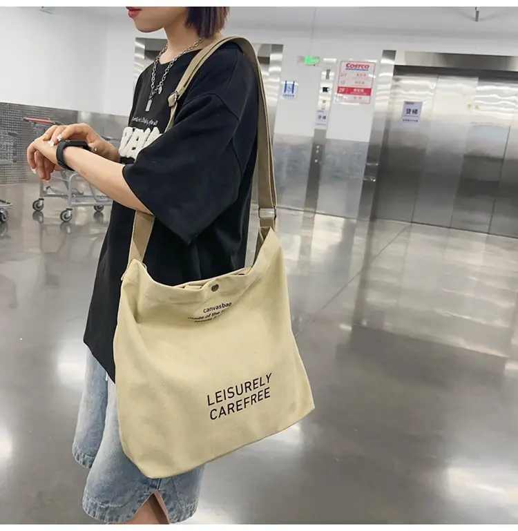 Canvas Vintage Crossbody Bag for Men Women Large Capacity — feature 17
