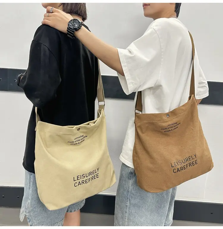 Canvas Vintage Crossbody Bag for Men Women Large Capacity — feature 18