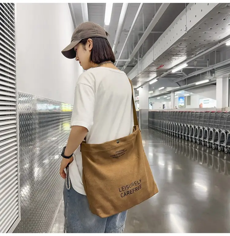 Canvas Vintage Crossbody Bag for Men Women Large Capacity — feature 22