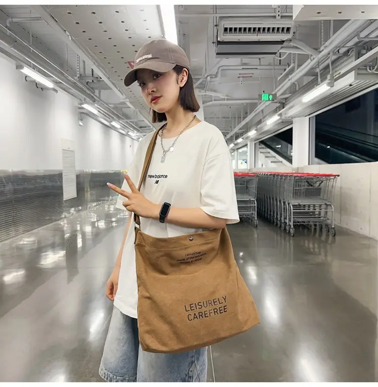 Canvas Vintage Crossbody Bag for Men Women Large Capacity — feature 23