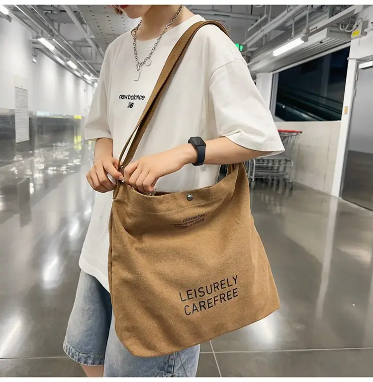 Canvas Vintage Crossbody Bag for Men Women Large Capacity — feature 24