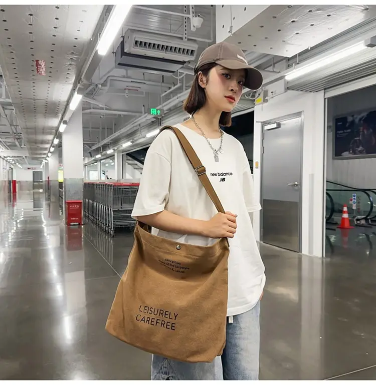 Canvas Vintage Crossbody Bag for Men Women Large Capacity — feature 25