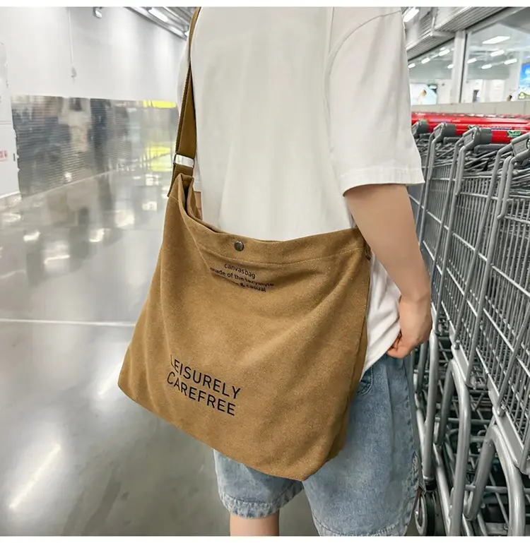 Canvas Vintage Crossbody Bag for Men Women Large Capacity — feature 27