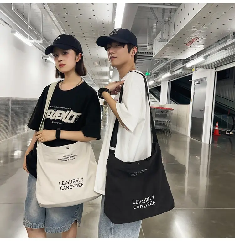 Canvas Vintage Crossbody Bag for Men Women Large Capacity — feature 29