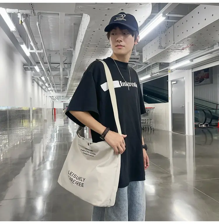 Canvas Vintage Crossbody Bag for Men Women Large Capacity — feature 34