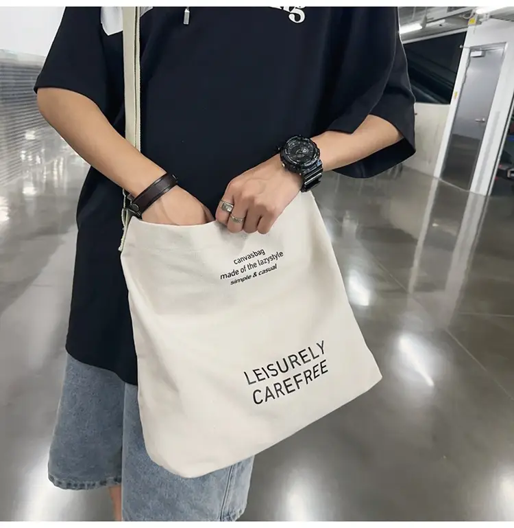 Canvas Vintage Crossbody Bag for Men Women Large Capacity — feature 36