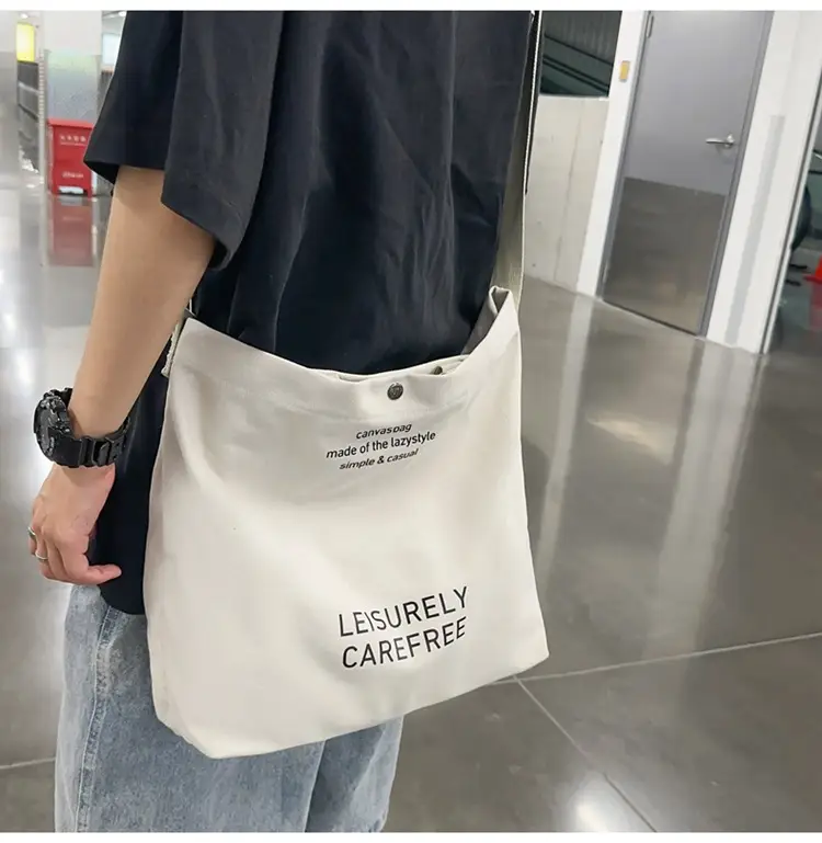 Canvas Vintage Crossbody Bag for Men Women Large Capacity — feature 38