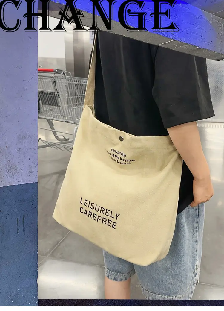 Canvas Vintage Crossbody Bag for Men Women Large Capacity — feature 4