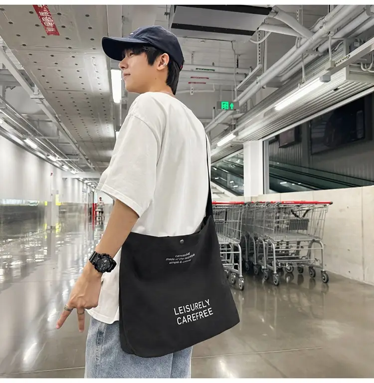 Canvas Vintage Crossbody Bag for Men Women Large Capacity — feature 41