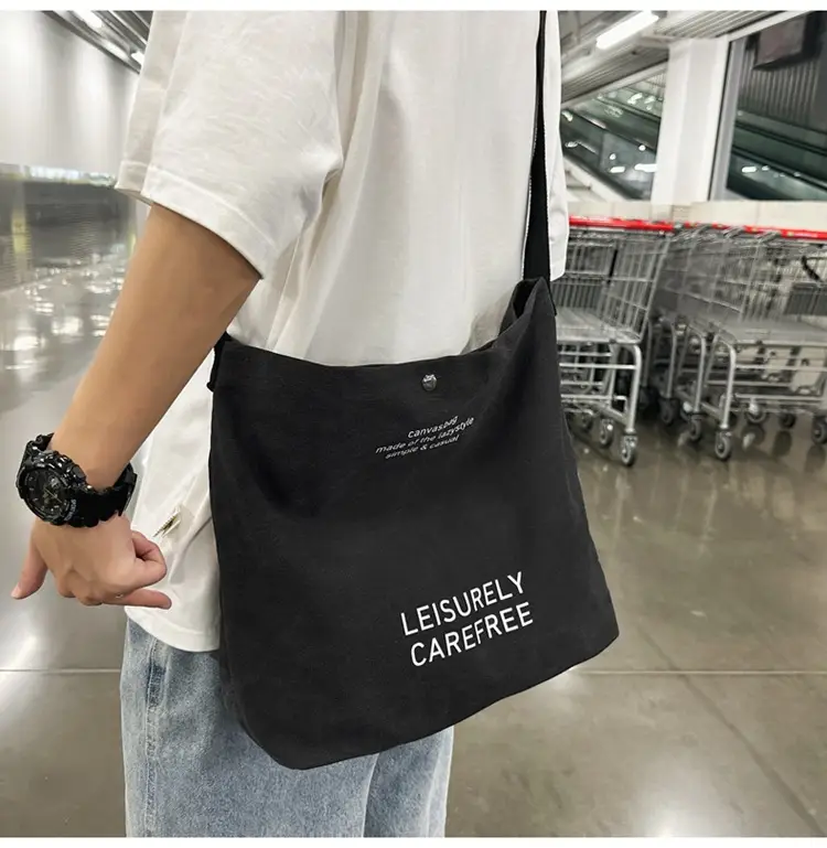 Canvas Vintage Crossbody Bag for Men Women Large Capacity — feature 42