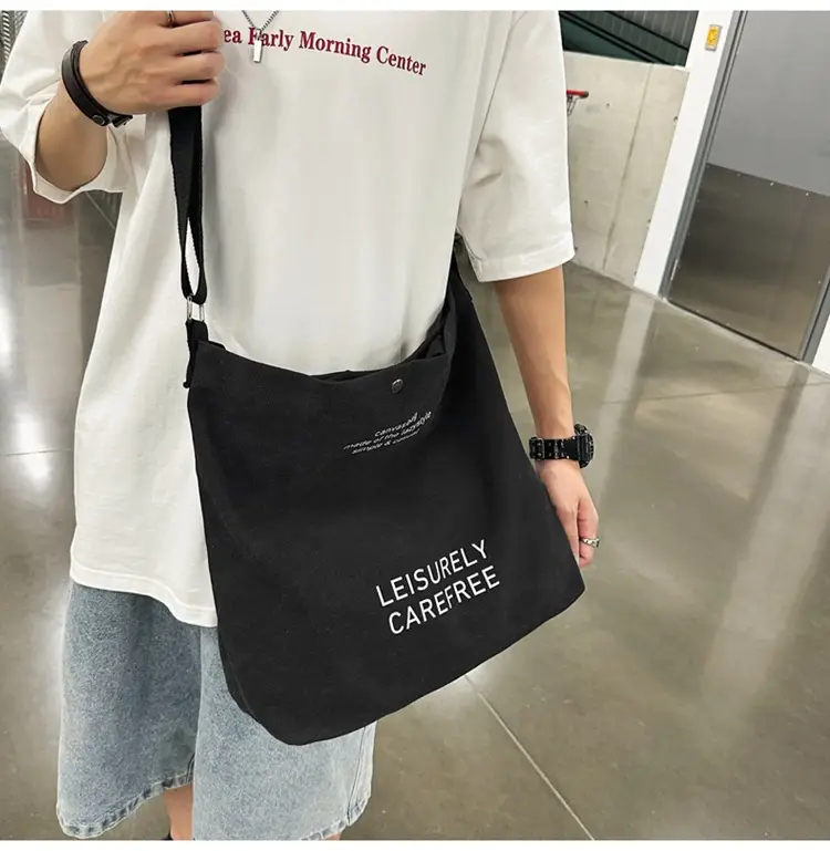 Canvas Vintage Crossbody Bag for Men Women Large Capacity — feature 43