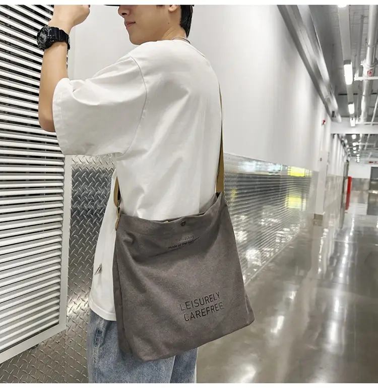 Canvas Vintage Crossbody Bag for Men Women Large Capacity — feature 51