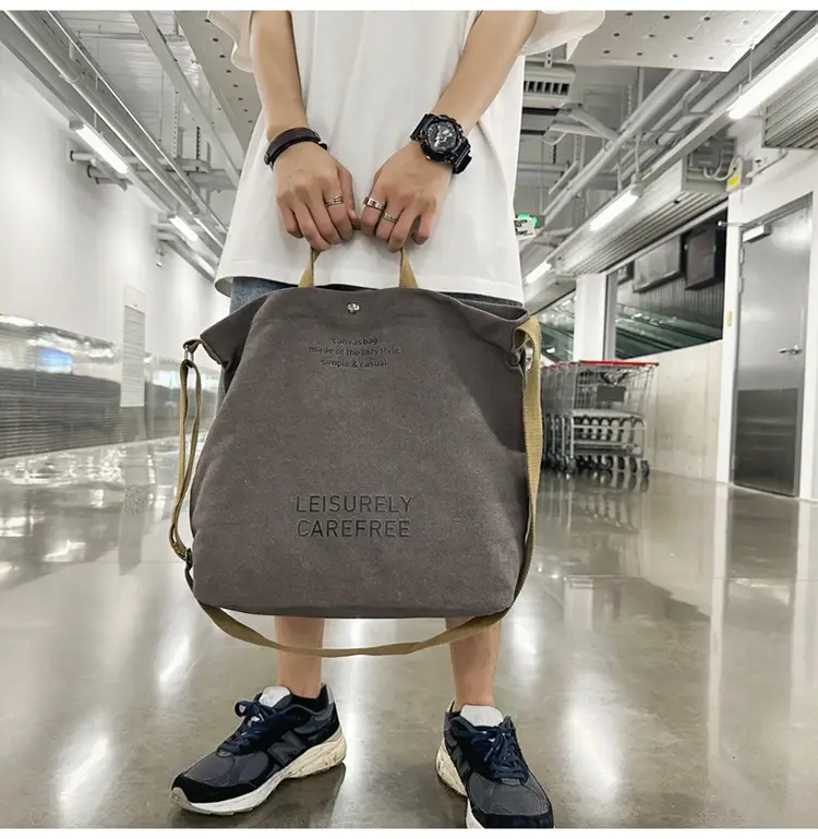 Canvas Vintage Crossbody Bag for Men Women Large Capacity — feature 56