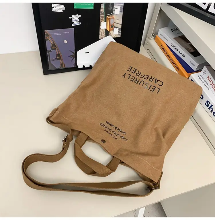 Canvas Vintage Crossbody Bag for Men Women Large Capacity — feature 71