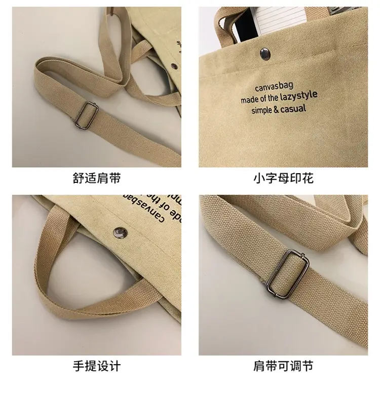 Canvas Vintage Crossbody Bag for Men Women Large Capacity — feature 81
