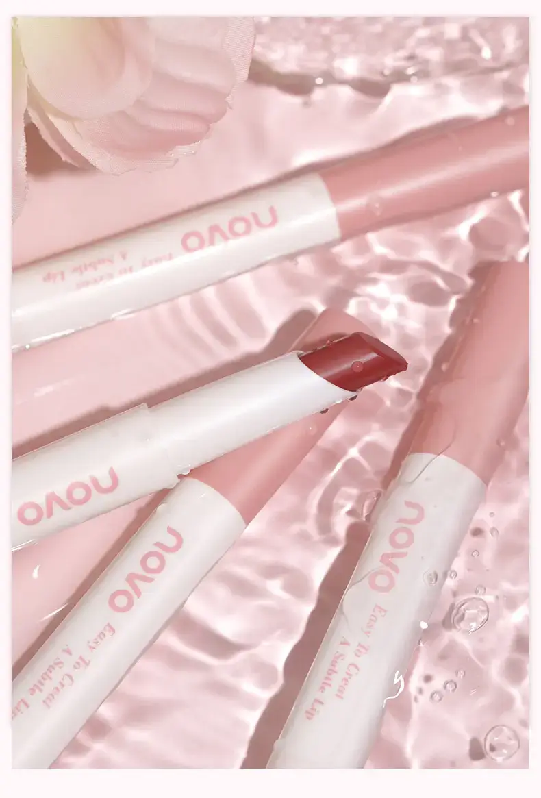 Novo Charming Color Transparent Lipstick 177# Red Tea Glaze — feature 12