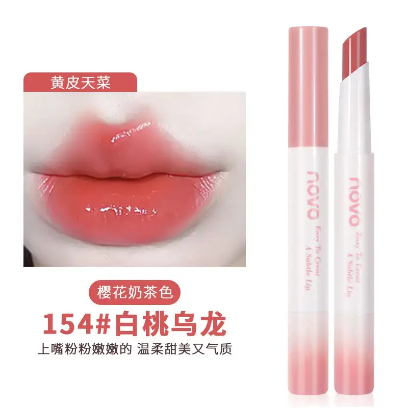 Novo Charming Color Transparent Lipstick 177# Red Tea Glaze - Image 3