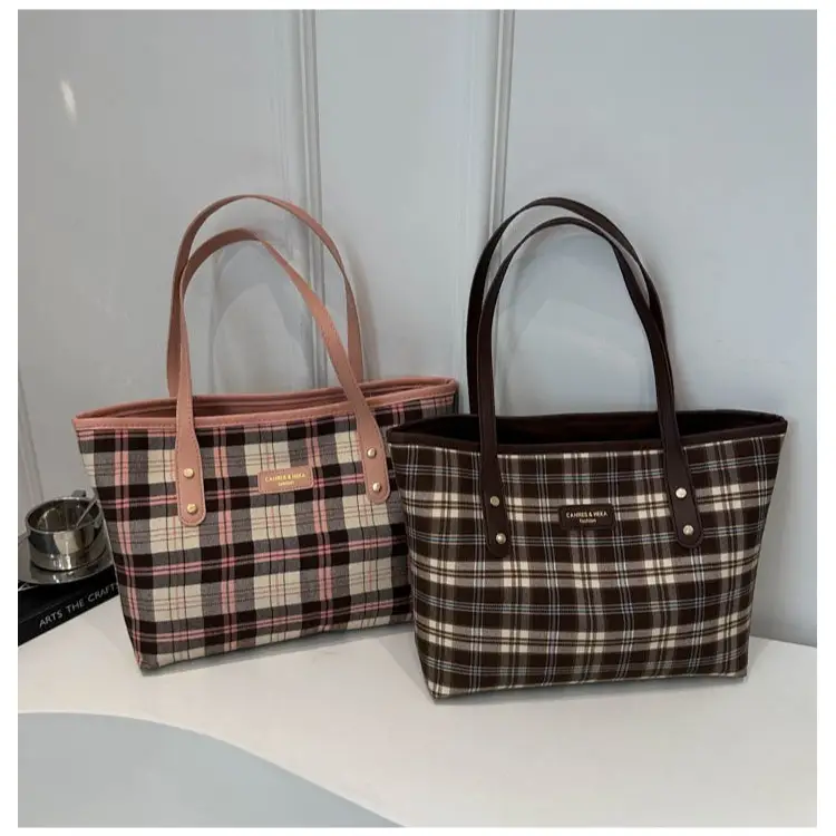 Plaid Striped Shoulder Bag for Women 2024 - Image 3
