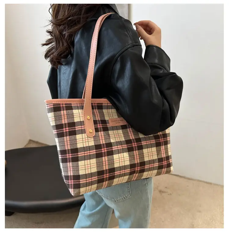 Plaid Striped Shoulder Bag for Women 2024 — feature 10