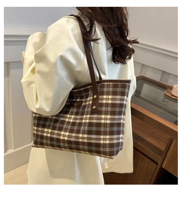 Plaid Striped Shoulder Bag for Women 2024 — feature 14