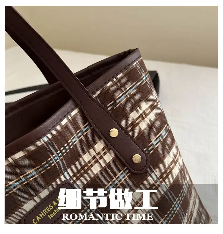 Plaid Striped Shoulder Bag for Women 2024 — feature 7