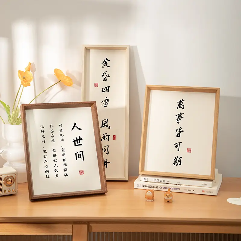 A4 Wooden Photo Frame 6-inch Photo Frame Hanging Wall Photo Frame Set Table Custom Solid Wood Picture Frame 8-inch 10-inch Photo Wall