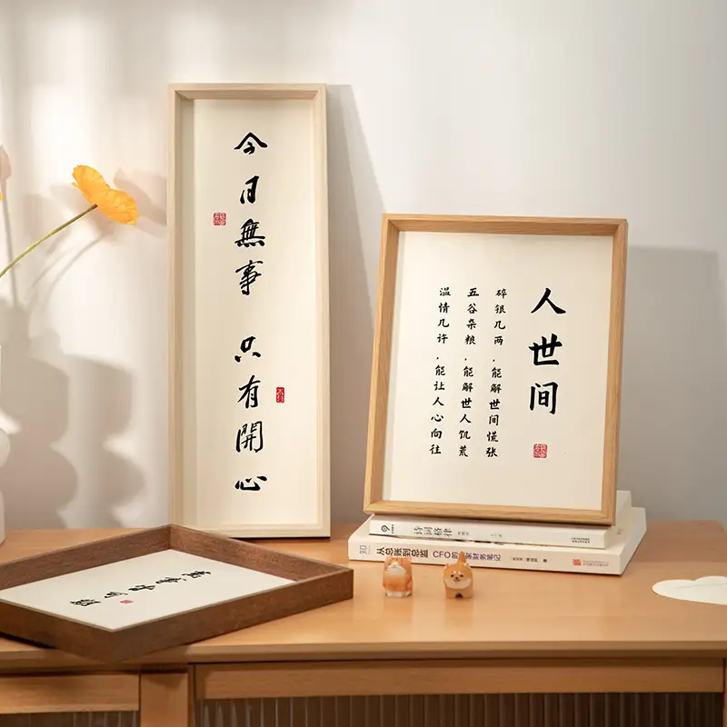 A4 Wooden Photo Frame 6-inch Photo Frame Hanging Wall Photo Frame Set Table Custom Solid Wood Picture Frame 8-inch 10-inch Photo Wall