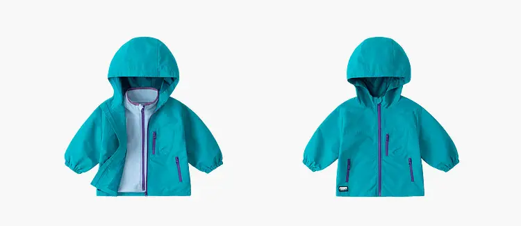 Children's Triple Protection Jacket Blue Yellow Spring Wear — feature 13