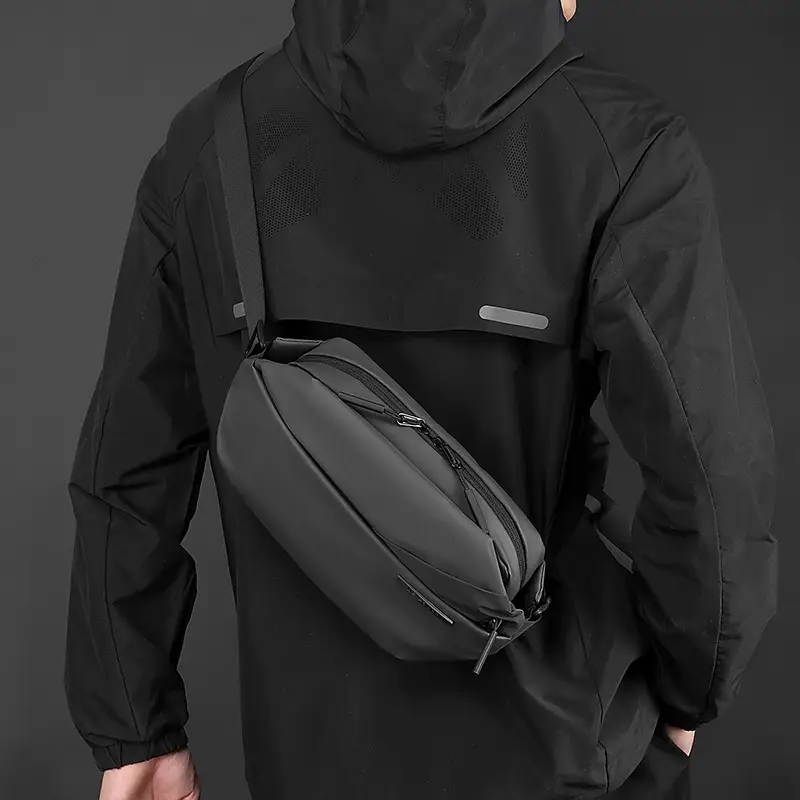 Men's Black Crossbody Bag Casual Sports Wear