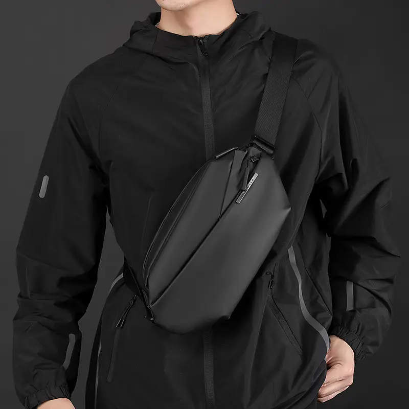 Men's Black Crossbody Bag Casual Sports Wear