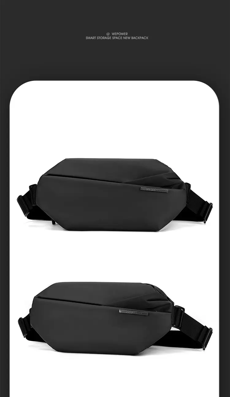 Men's Black Crossbody Bag Casual Sports Wear — feature 20