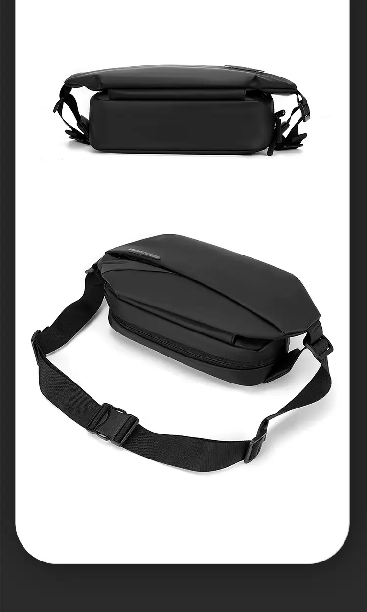 Men's Black Crossbody Bag Casual Sports Wear — feature 22