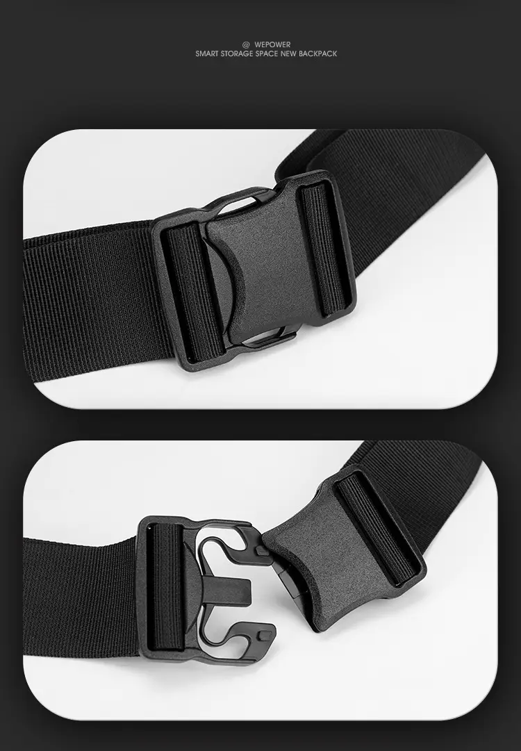 Men's Black Crossbody Bag Casual Sports Wear — feature 24