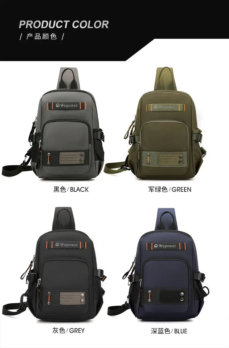 WEPOWER Multi-Color Shoulder Messenger Bag for Daily Use — feature 22