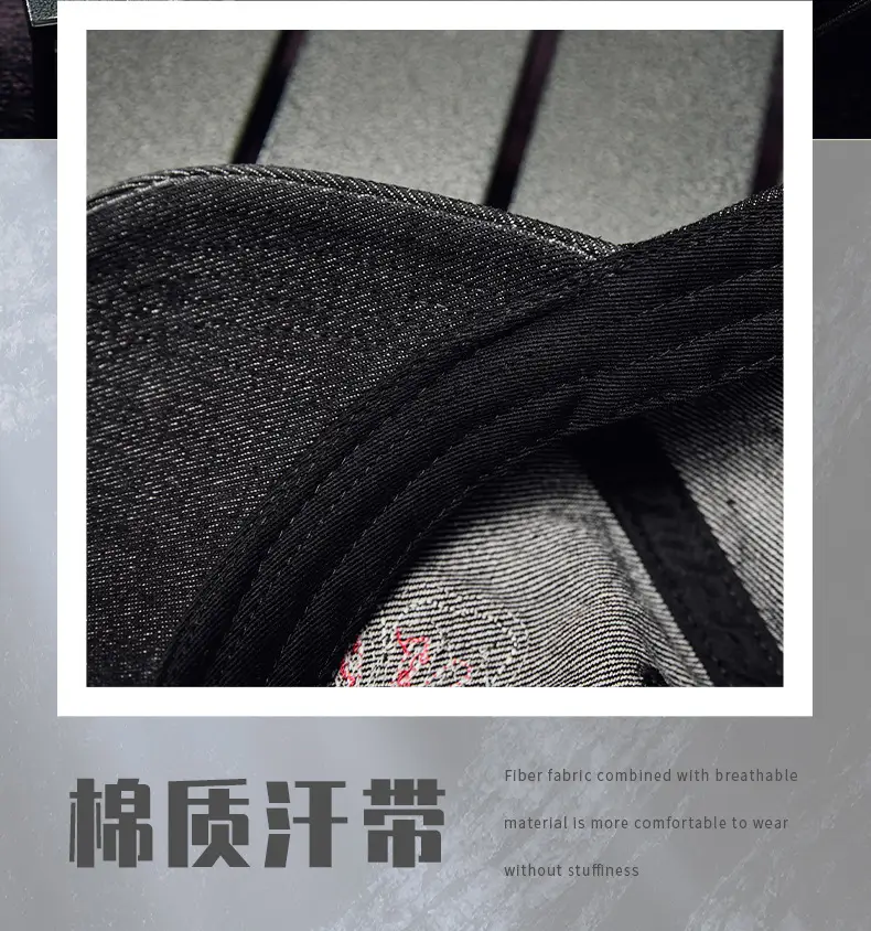 American Street Butterfly Denim Cap Vintage Washed — feature 12