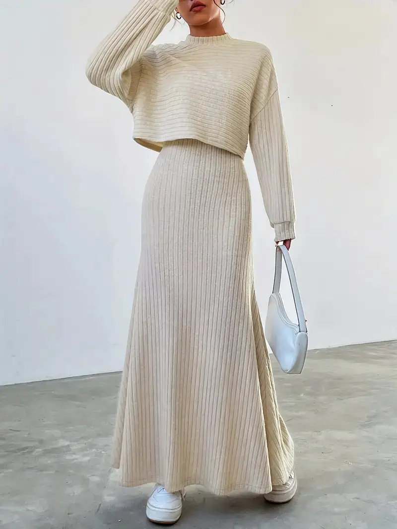 Women's Solid Color Tank Top and Fishtail Skirt Two-Piece Set, Spring and Summer Waist-Cinching Slimming Casual Outfit, Cross-Border Women's Clothing Wholesale — feature 4