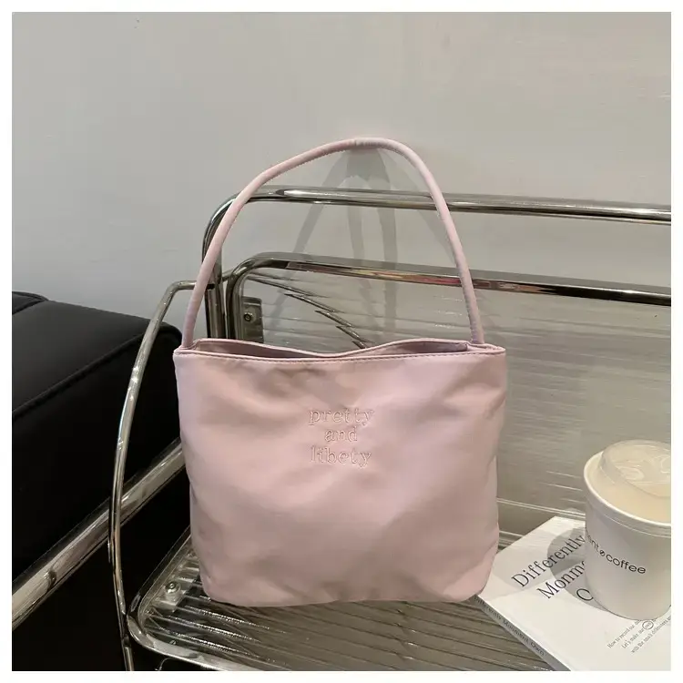 Women's Black Shoulder Bag with Warm Wool Top — feature 27